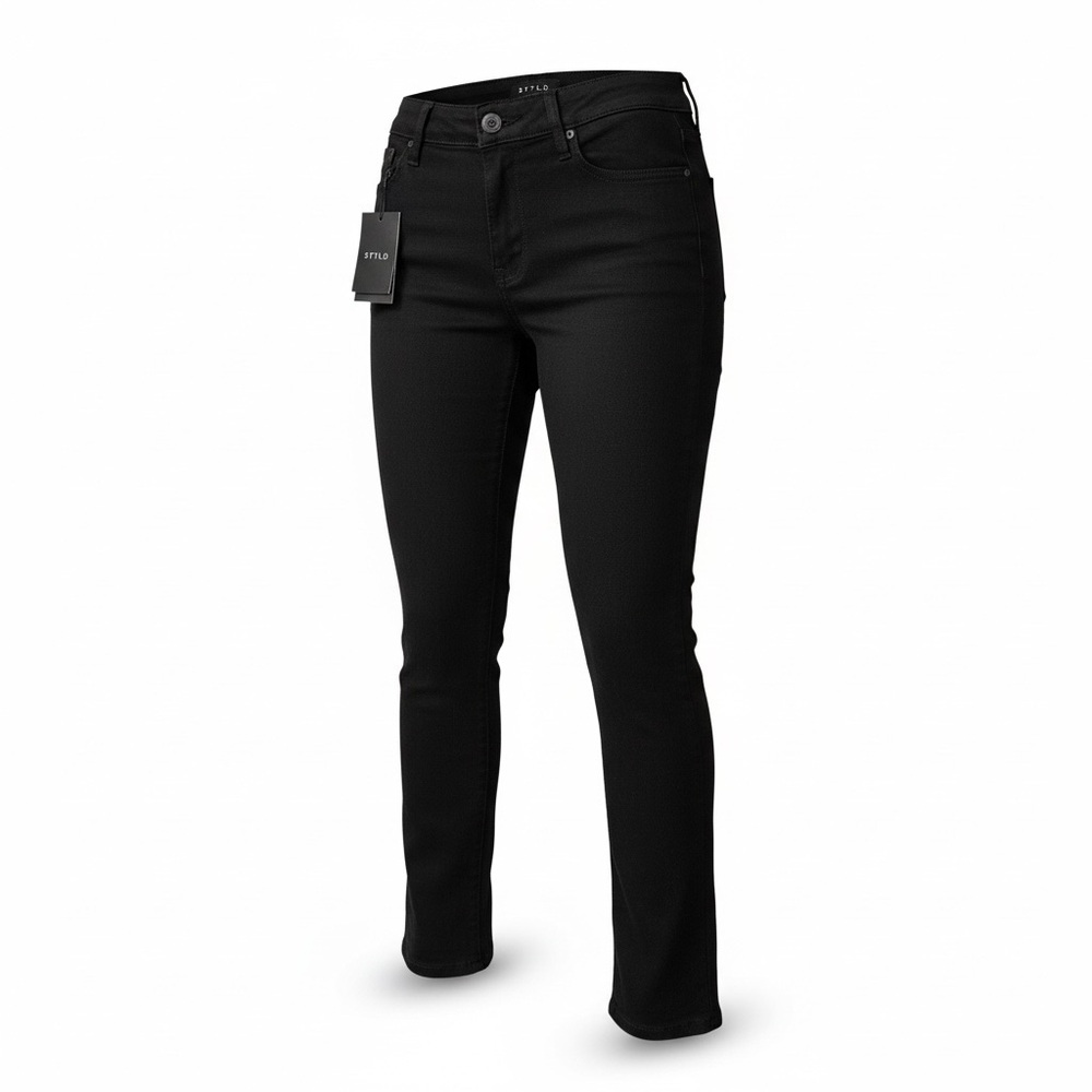 ✨ DSTLD Black Slim Straight Jeans – NWT – 32x30 – Sleek Minimal Essential ✨